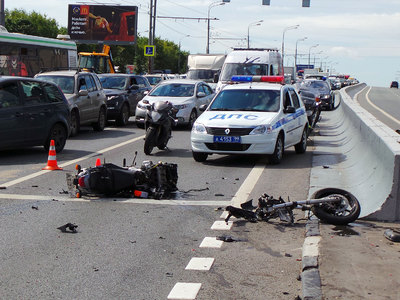 ДТП на Варшавском шоссе: мотоцикл разорвало на части. Видео