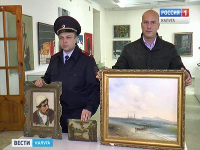 Украденные картины Айвазовского и Поленова вернули в Тарусскую галерею