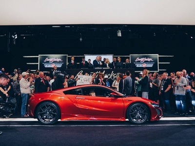 Первый экземпляр Acura NSX продали почти в 10 раз дороже первоначальной цены