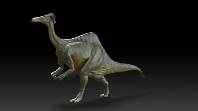 Реконструкция облика Deinocheirus mirificus (иллюстрация Yuong-Nam Lee (KIGAM)).