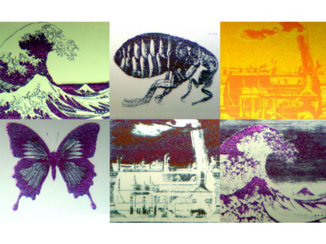 Изображения, отображаемые новым дисплеем в разных цветах (фото Oxford University).